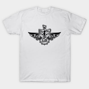 Jesus Christ on the cross. Tattoo style. T-Shirt